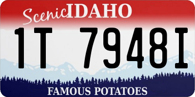 ID license plate 1T7948I