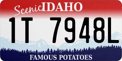 ID license plate 1T7948L