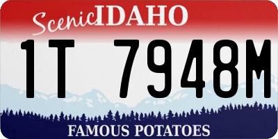 ID license plate 1T7948M