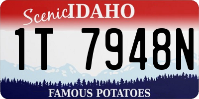 ID license plate 1T7948N