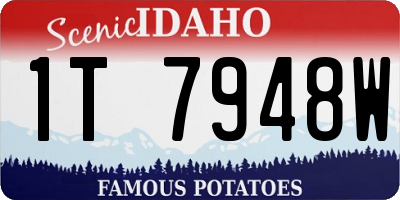 ID license plate 1T7948W