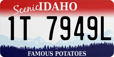 ID license plate 1T7949L