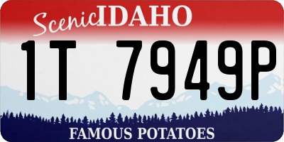 ID license plate 1T7949P