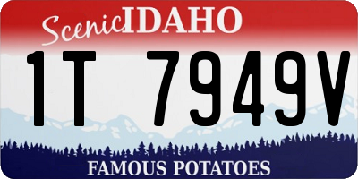 ID license plate 1T7949V