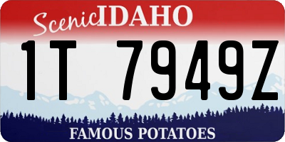 ID license plate 1T7949Z