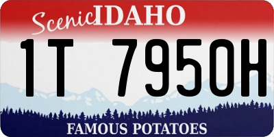 ID license plate 1T7950H