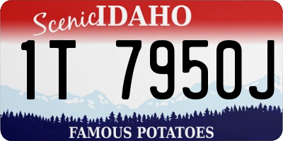 ID license plate 1T7950J