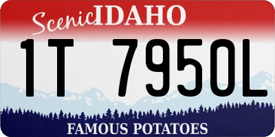 ID license plate 1T7950L