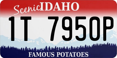 ID license plate 1T7950P