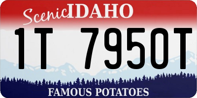 ID license plate 1T7950T