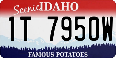 ID license plate 1T7950W