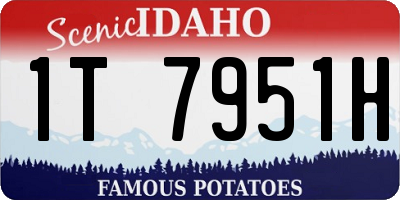 ID license plate 1T7951H