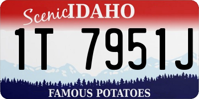 ID license plate 1T7951J