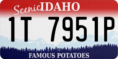 ID license plate 1T7951P