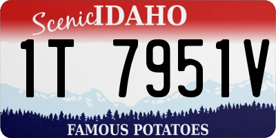 ID license plate 1T7951V