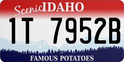 ID license plate 1T7952B