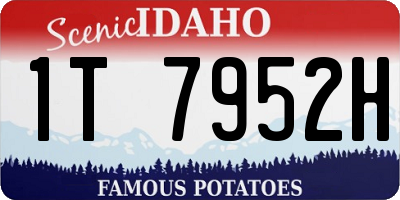 ID license plate 1T7952H