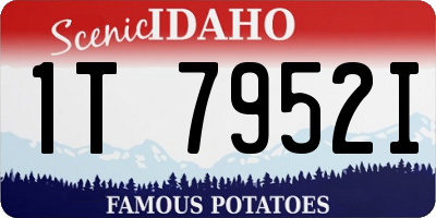 ID license plate 1T7952I
