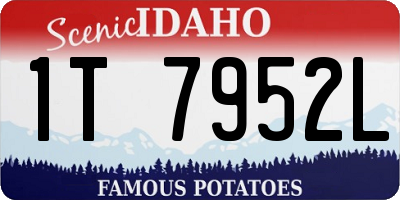 ID license plate 1T7952L