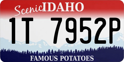 ID license plate 1T7952P