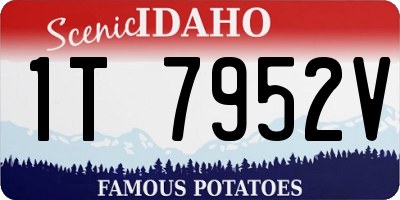 ID license plate 1T7952V
