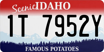 ID license plate 1T7952Y