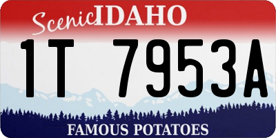 ID license plate 1T7953A
