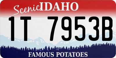 ID license plate 1T7953B