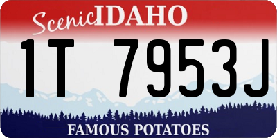 ID license plate 1T7953J
