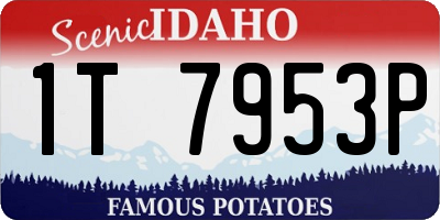 ID license plate 1T7953P