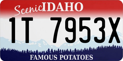 ID license plate 1T7953X