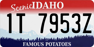ID license plate 1T7953Z