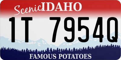 ID license plate 1T7954Q