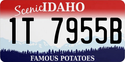 ID license plate 1T7955B