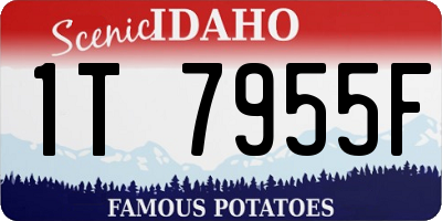 ID license plate 1T7955F
