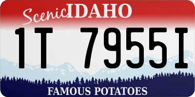 ID license plate 1T7955I