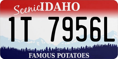 ID license plate 1T7956L