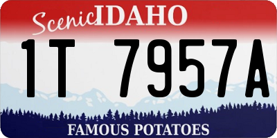 ID license plate 1T7957A