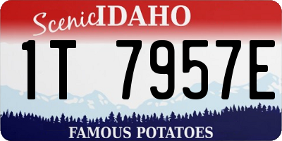 ID license plate 1T7957E