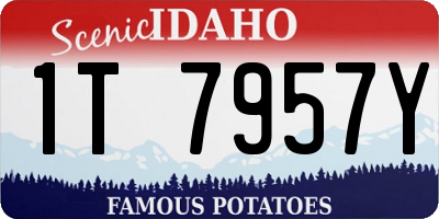 ID license plate 1T7957Y