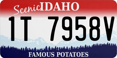 ID license plate 1T7958V