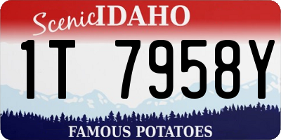 ID license plate 1T7958Y