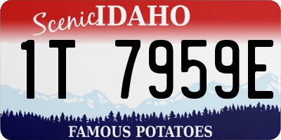 ID license plate 1T7959E