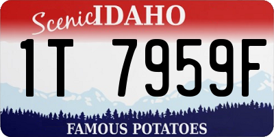 ID license plate 1T7959F