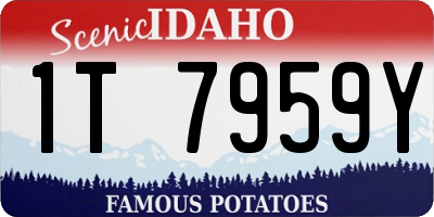 ID license plate 1T7959Y