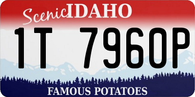 ID license plate 1T7960P