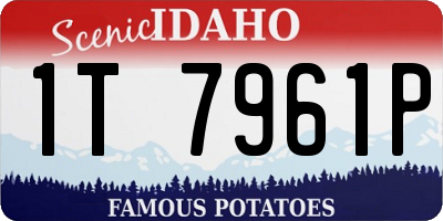 ID license plate 1T7961P