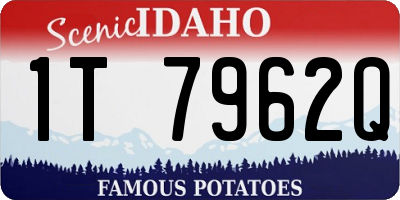 ID license plate 1T7962Q