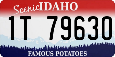 ID license plate 1T7963O