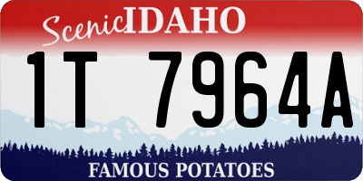ID license plate 1T7964A
